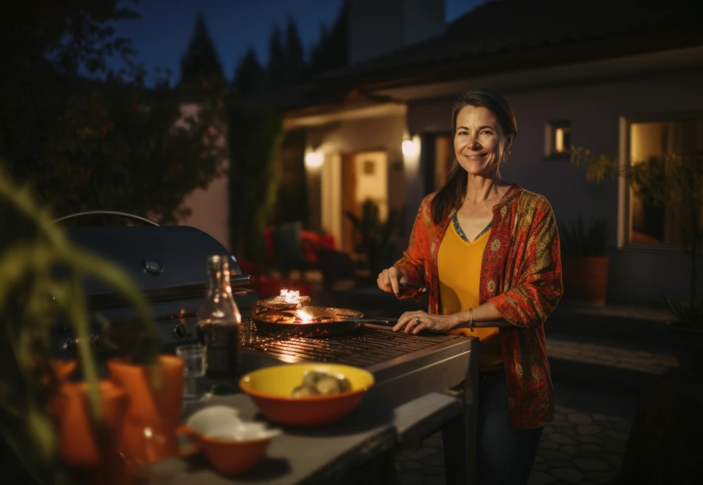 grilling burgers on a wood pellet grill